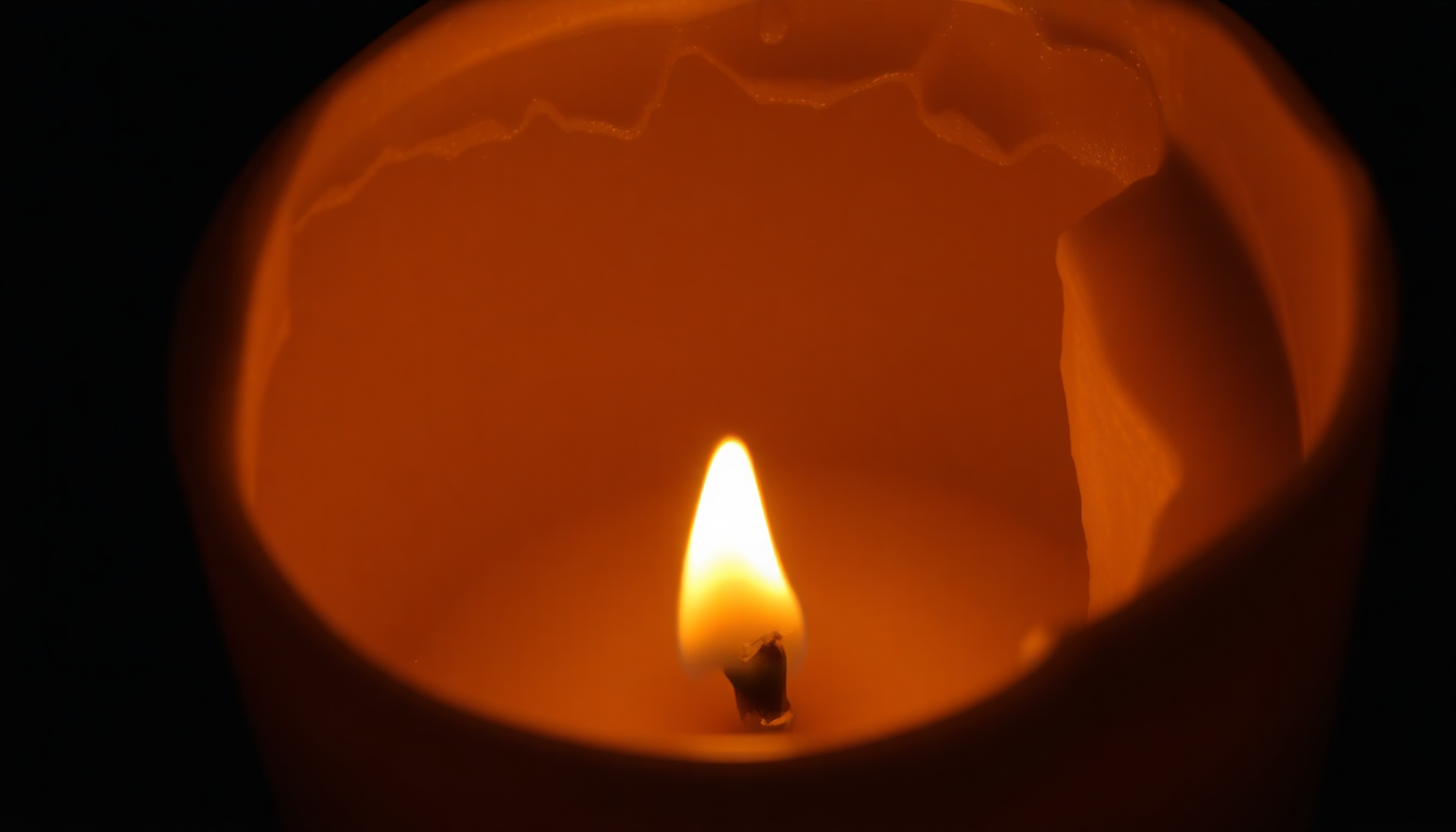 ¿Por qué mi vela tiene cera en los lados? Consejos para evitar el tunneling